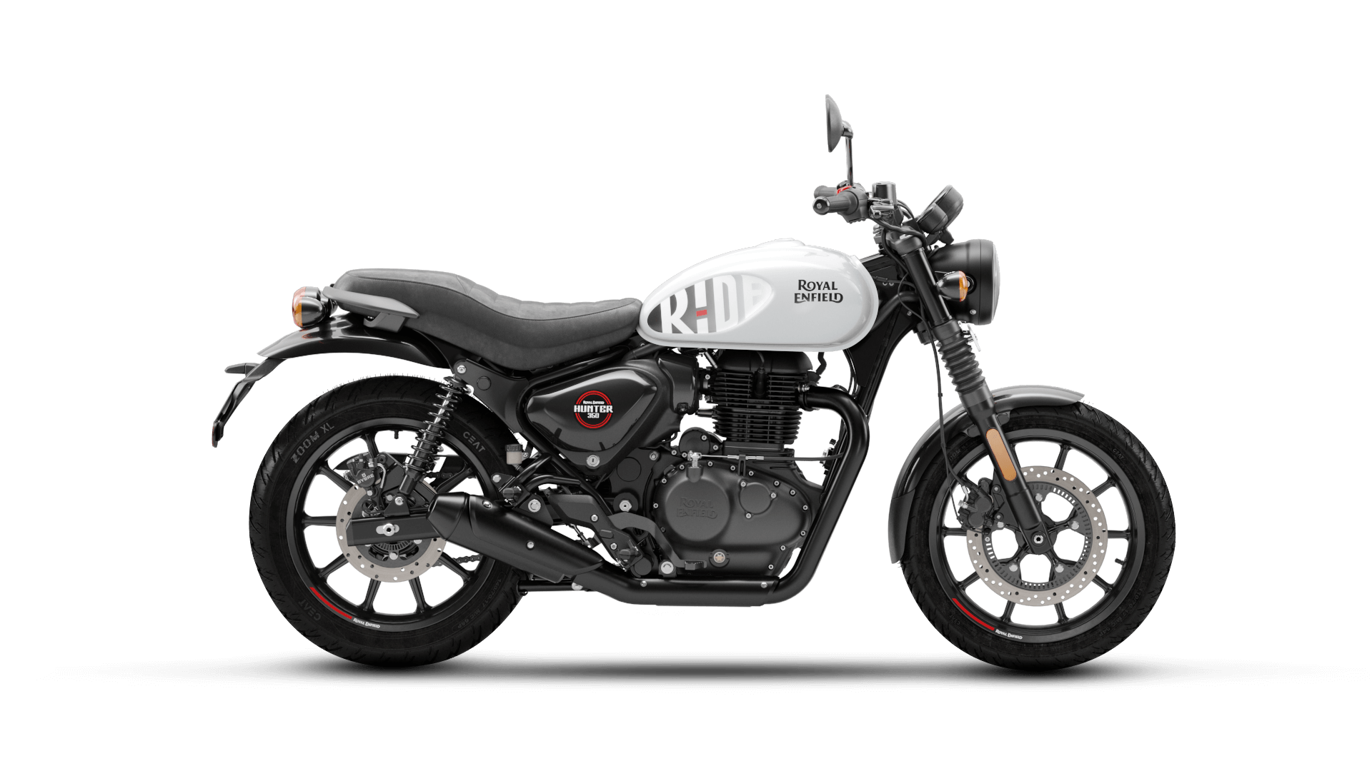 ROYAL ENFIELD HNTR 350 DAPPER WHITE poslední možnost nákupu ( končící barva )